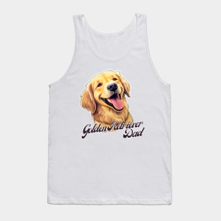 Golden Retriever Dad T-Shirt - Dog Lover Gift, Pet Parent Apparel Tank Top